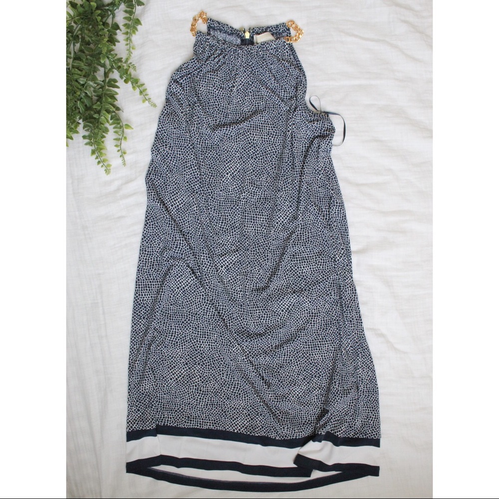 Michael Kors Sleeveless Dress with gold accent